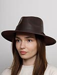 Шляпа STETSON арт. 2797302 WESTERN BUFFALO LEATHER (коричневый)
